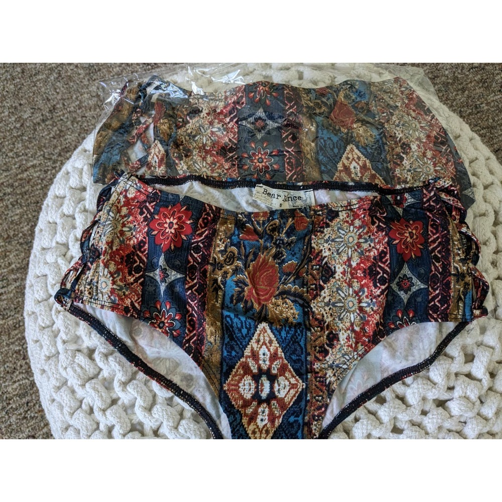 NIP 2 Pairs Bear Dance Sz M Moroccan Print Panty Panties Set of 2